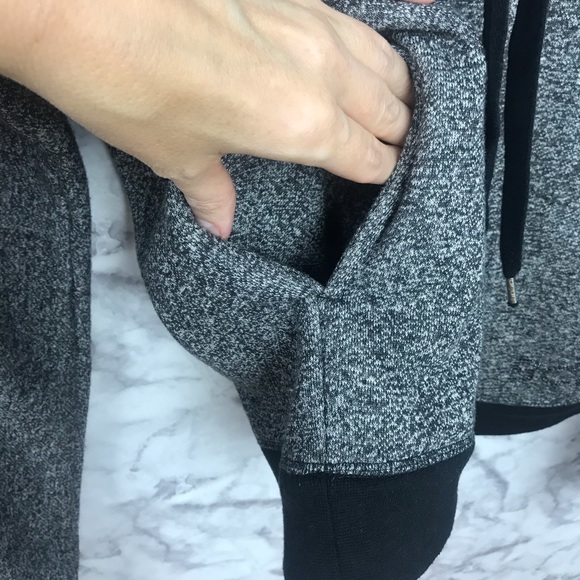 BCBG Hooded Cowl-neck Sweatshirt - Picture 16 of 16